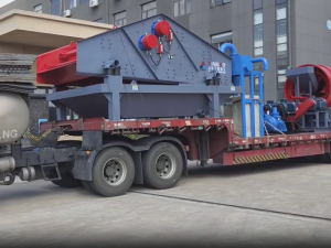 1845J一200洗砂脫水一體機(jī)、GT15*50滾筒篩發(fā)往湖北